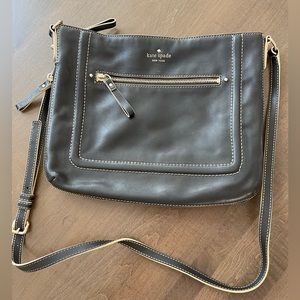 Kate Spade medium black leather satchel